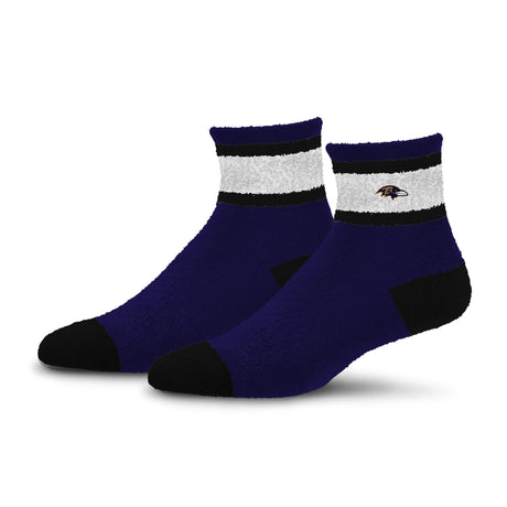 Ravens 2026 Team Cuff Stripe Cozy Sleep Socks Pro Football Hall of Fame