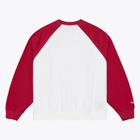 49ers 2026 Mitchell & Ness Women's NFL Head Coach Raglan Crewneck
