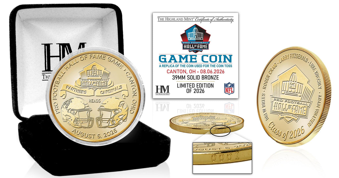 Hall of Fame Game 2026 Bronze Flip Coin