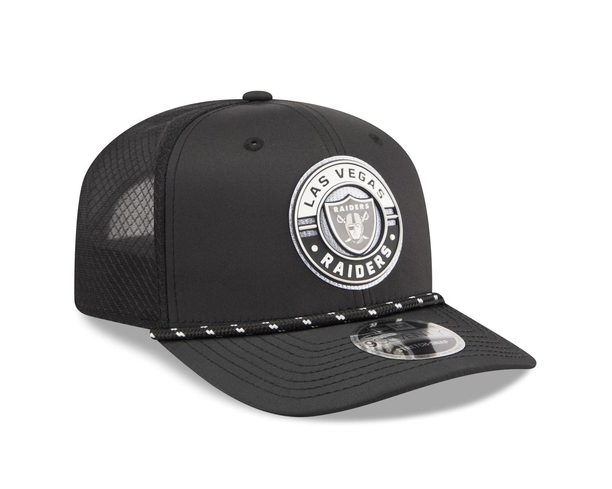 Raiders 2026 New Era Men's 9SEVENTY Stretch Snap Two-Tone Hat Pro Football Hall of Fame