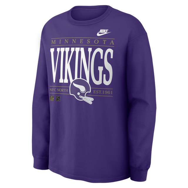 Vikings 2026 Nike Men's Nike Max 90 Long Sleeve T-Shirt