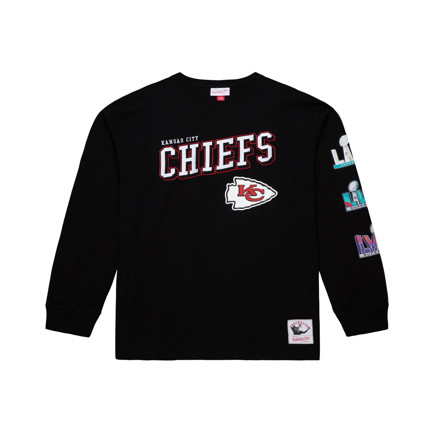 Chiefs 2025 Mitchell & Ness Vintage Logo Training Camp Long Sleeve T-Shirt