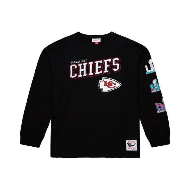 Chiefs 2025 Mitchell & Ness Vintage Logo Training Camp Long Sleeve T-Shirt