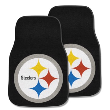 Steelers 2-Piece Carpet Car Mat Set