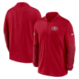 49ers 2025 Nike Men's Mid Weight Half Zip
