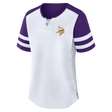 Vikings 2026 Fanatics Women's Low Hip Athena T-Shirt