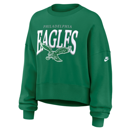 Eagles 2026 Nike Women's Phoenix Fleece Crewneck Pro Football Hall of Fame