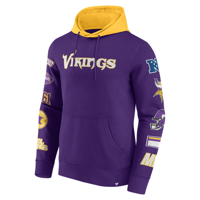 Vikings 2024 Fanatics Men's Patched Out Sweatshirt