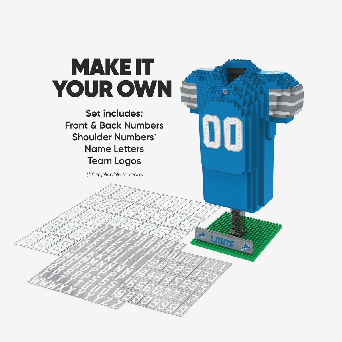 Lions 3D Brxlz Jersey Pro Football Hall of Fame