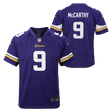 Vikings JJ McCarthy Youth Nike Game Jersey