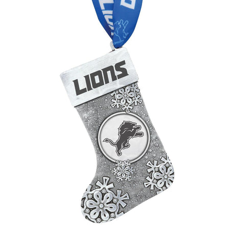 Lions Snowflake Stocking Ornament Pro Football Hall of Fame