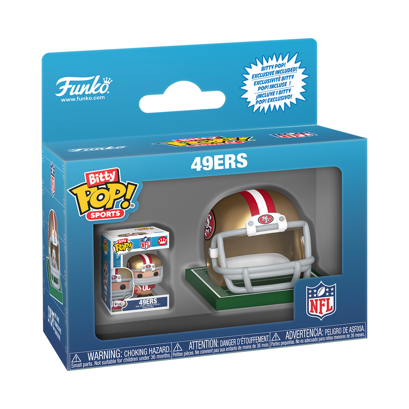49ers Funko Bitty POP Helmet & Player (10351098200340)