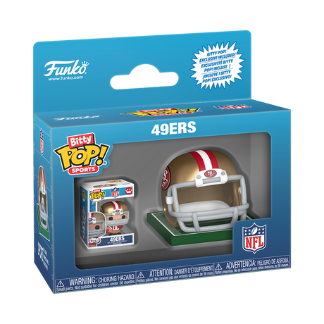 49ers Funko Bitty POP Helmet & Player (10351098200340)