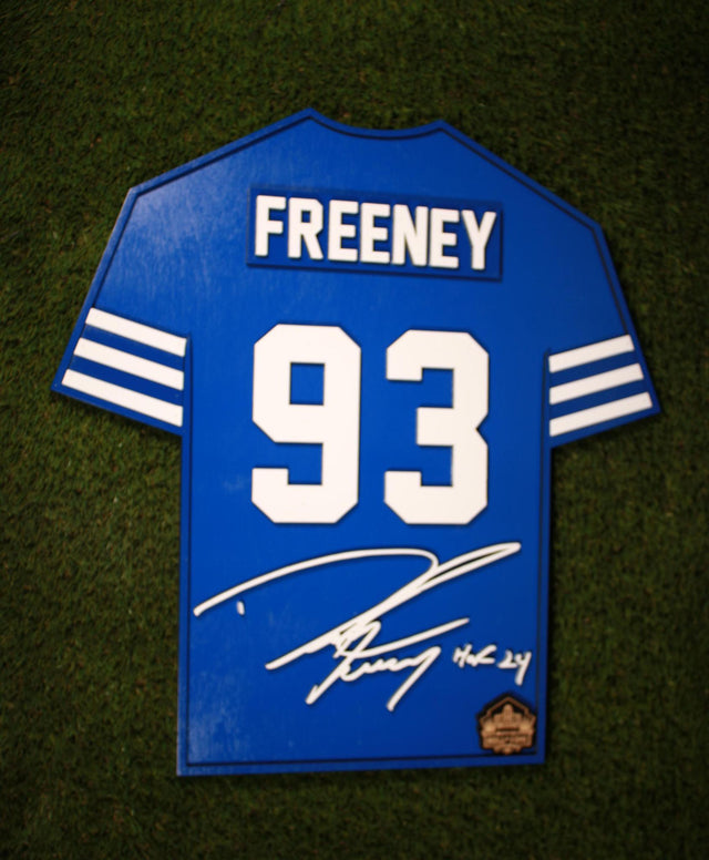 Dwight Freeney Wood Jersey 3D Sign