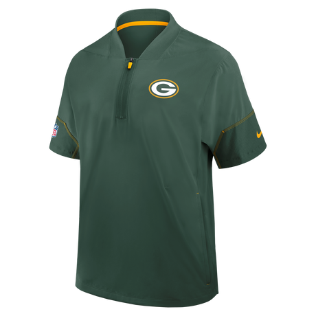Packers 2026 Nike Men's Lightweight Coaches Short Sleeve Jacket