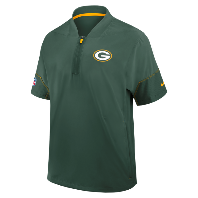 Packers 2026 Nike Men's Lightweight Coaches Short Sleeve Jacket