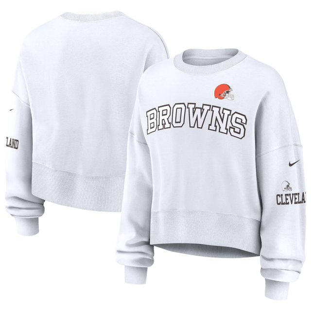 Browns Women's Nike Oversized Fleece Crewneck