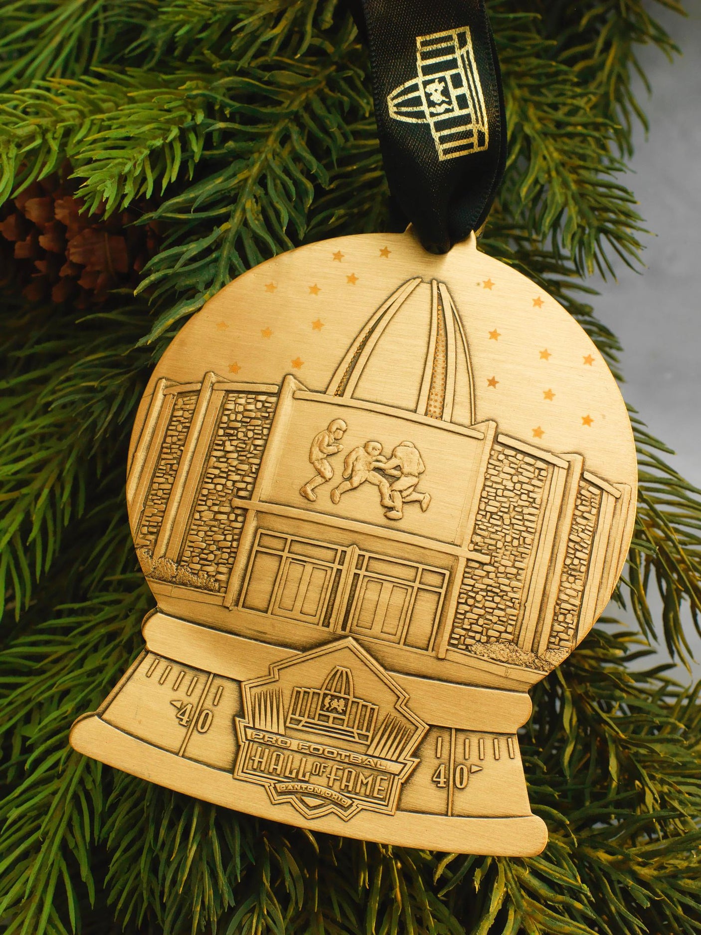 Hall of Fame Limited Edition 2025 Annual Bronze Snow Globe Ornament