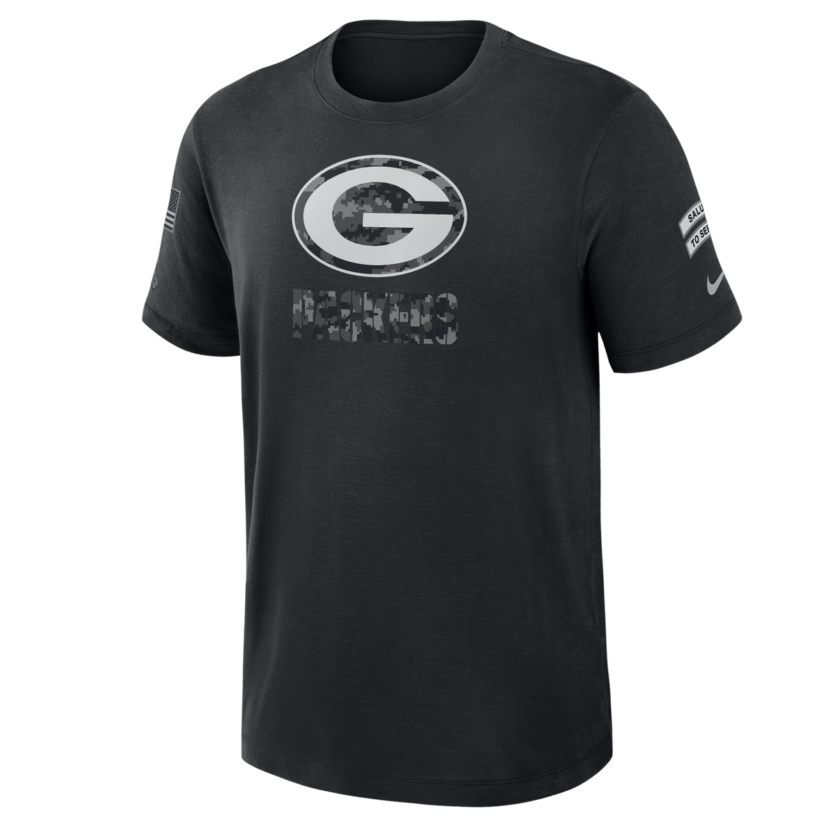 Packers 2026 Nike Men's Salute to Service T-Shirt Pro Football Hall of Fame