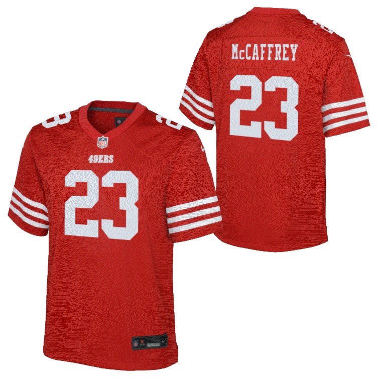 49ers Christian McCaffrey Youth Nike Game Jersey