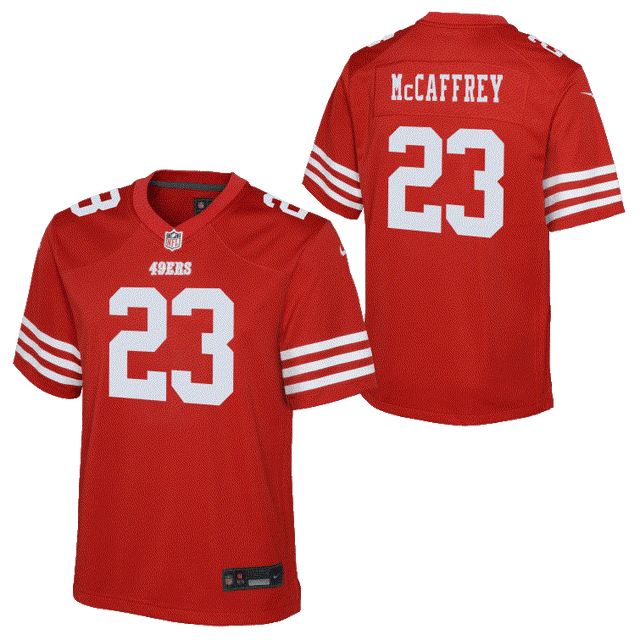 49ers Christian McCaffrey Youth Nike Game Jersey