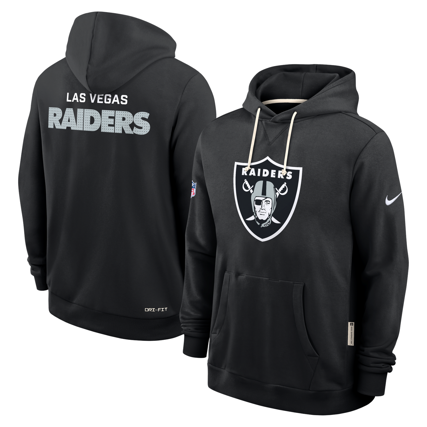Raiders 2025 Nike Men's Sideline DRI-Fit Hoodie
