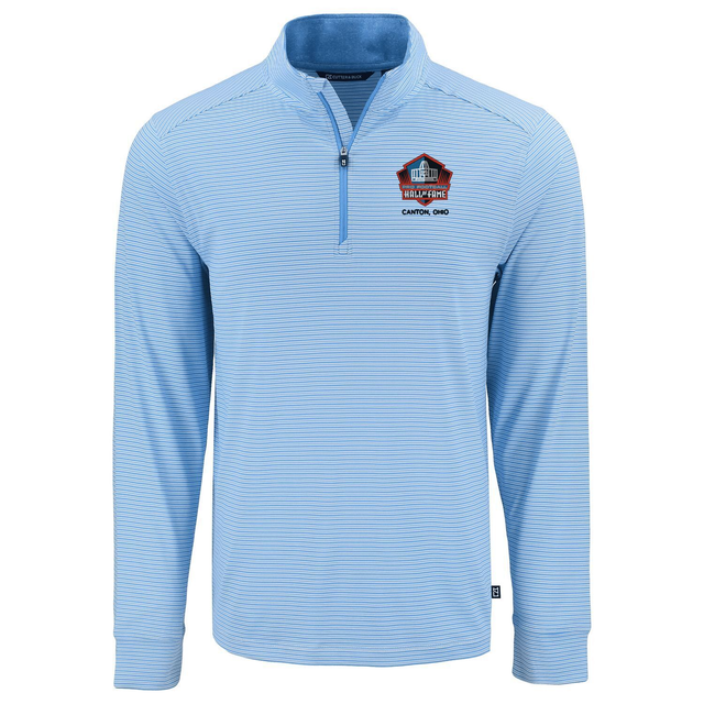 Hall of Fame Cutter & Buck Men's Forge Recycled Double Stripe Four-Way 1/4 Zip Pullover