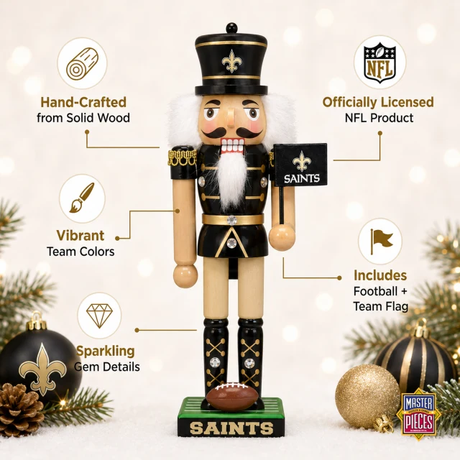 Saints Nutcracker Pro Football Hall of Fame