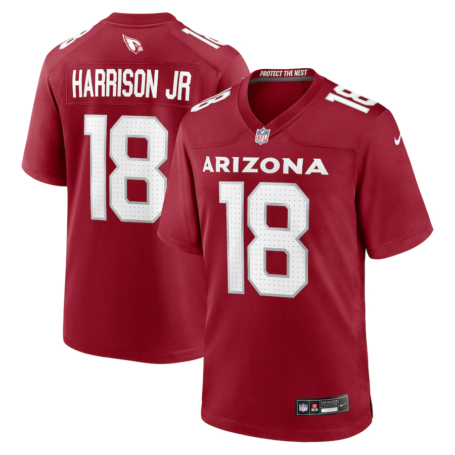 Arizona Cardinals Marvin Harrison Jr #18 Nike Game Jersey Large Red
