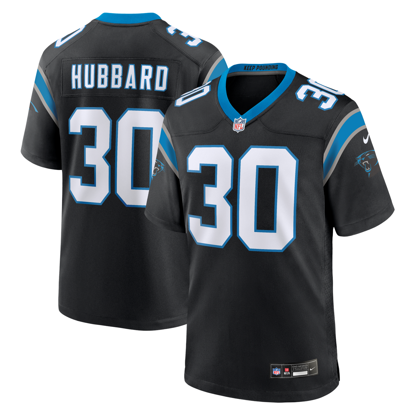 Panthers Chuba Hubbard 2026 Nike Men's Game Jersey