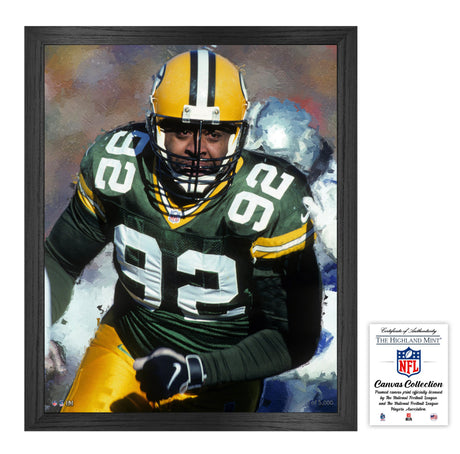 Green Bay Packers Reggie White 16x20 Framed Canvas