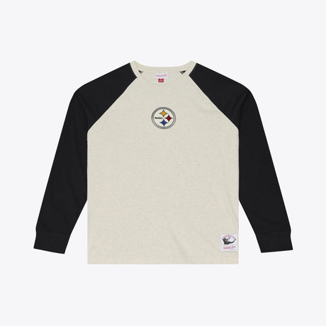 Steelers 2026 Mitchell & Ness Retro Roots Premium Long Sleeve T-Shirt Pro Football Hall of Fame