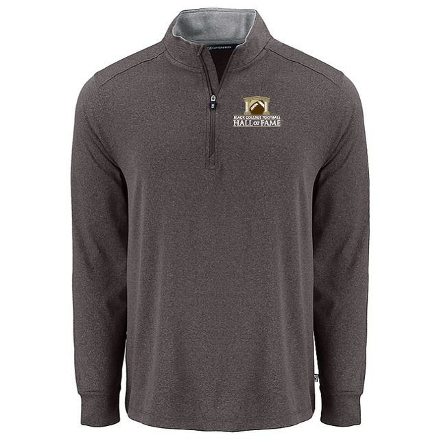 Black College Football Hall of Fame Cutter & Buck Men's Forge Recycled Four-Way Stretch 1/4 Zip Pullover