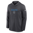 Colts 2026 Nike Men's Rivalries Collection Sideline Dri-FIT Long-Sleeve Hooded Top Pro Football Hall of Fame