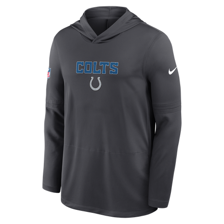 Colts 2026 Nike Men's Rivalries Collection Sideline Dri-FIT Long-Sleeve Hooded Top