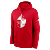 49ers 2026 Nike Men's Club Logo Hoodie Pro Football Hall of Fame