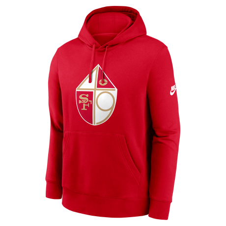 49ers 2026 Nike Men's Club Logo Hoodie Pro Football Hall of Fame