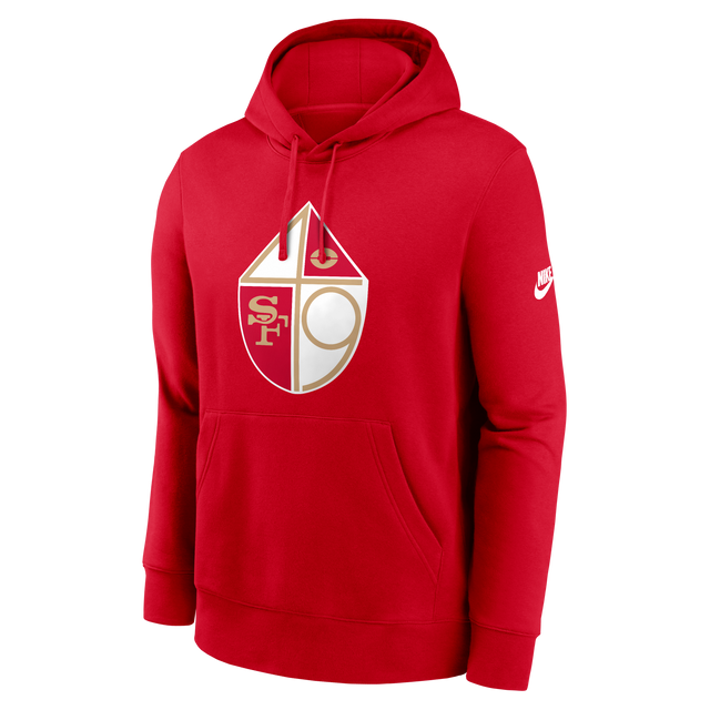 49ers 2026 Nike Men's Club Logo Hoodie Pro Football Hall of Fame