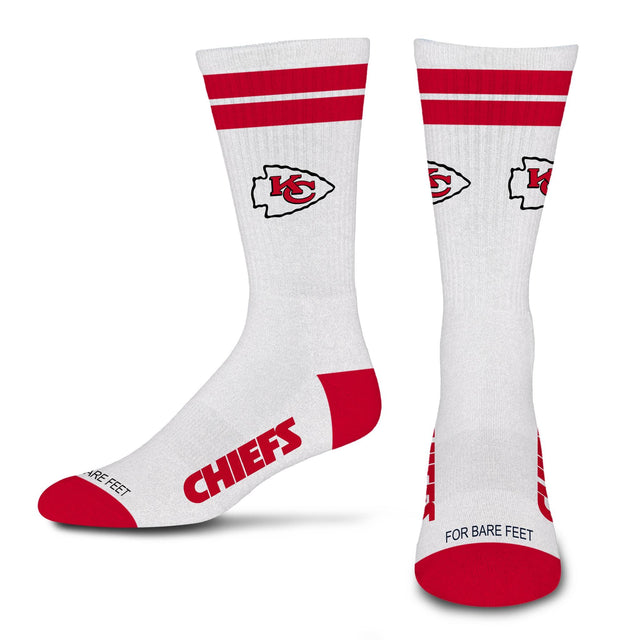 Chiefs 2026 White Stripe Sock