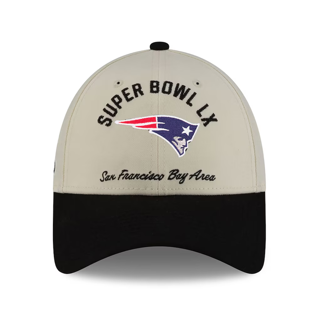 Patriots 2026 New Era Men's AFC Super Bowl LX (60) 9FORTY Stretch Snap Participation Hat