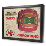 Chiefs StadiumView Wall Art 3-D Replica Stadium