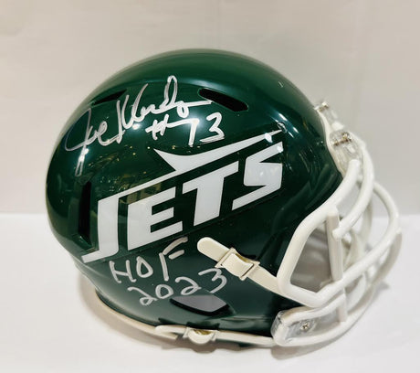 Joe Klecko Autographed Jets Throwback 78-89 Speed Mini Helmet