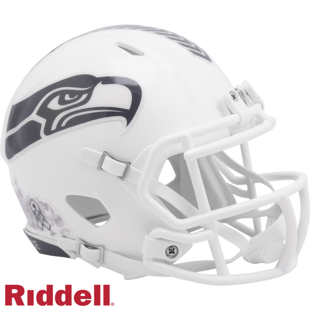 Seahawks 2024 Salute to Service Mini Helmet