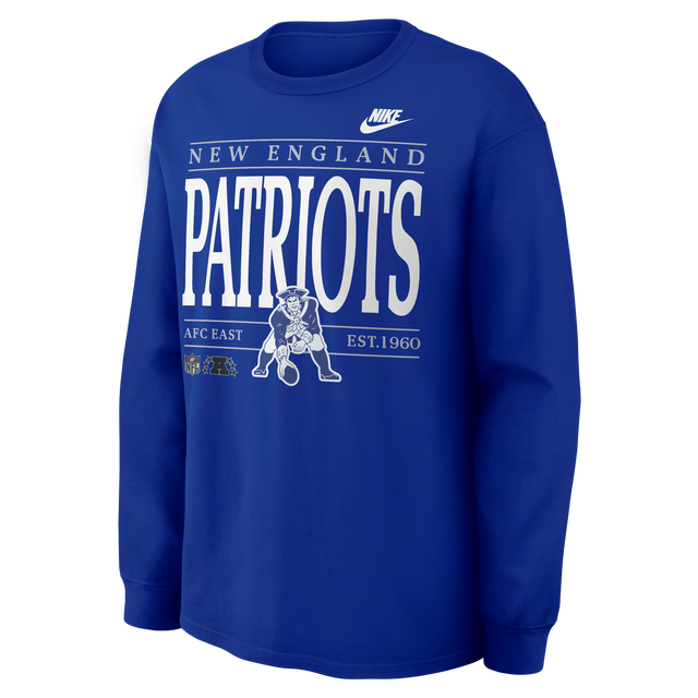 Patriots 2026 Nike Men's Nike Max 90 Long Sleeve T-Shirt