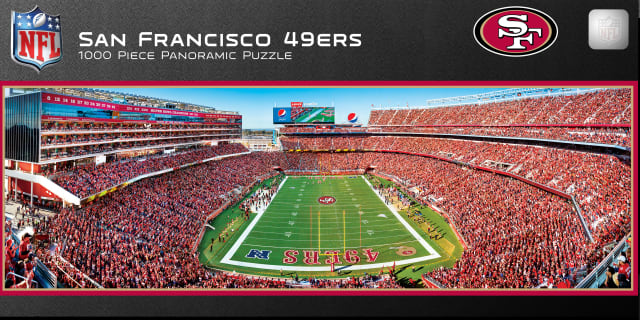 49ers 1000pc Panoramic Puzzle- Endzone
