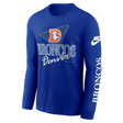 Broncos 2025 Nike Men's Rewind Long Sleeve T-Shirt