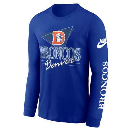 Broncos 2025 Nike Men's Rewind Long Sleeve T-Shirt
