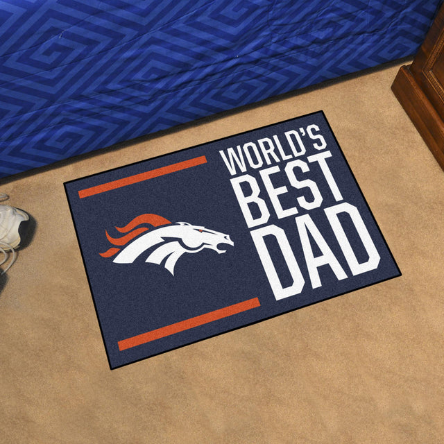 Broncos World's Best Dad Starter Mat