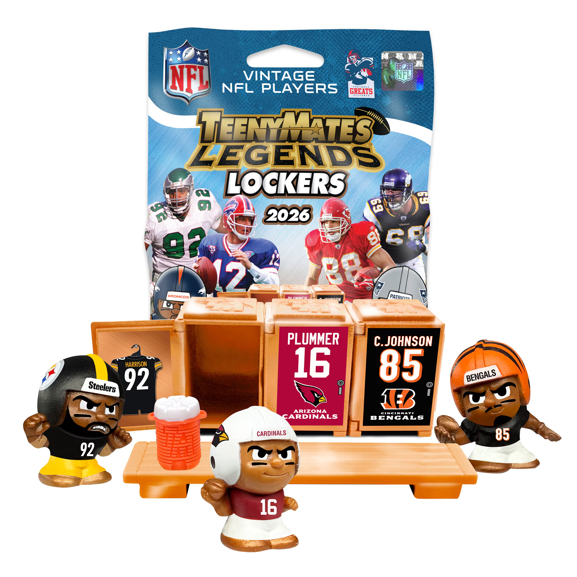 NFL Teenymates Legends Locker Room Set 2026 – Pro Football Hall of