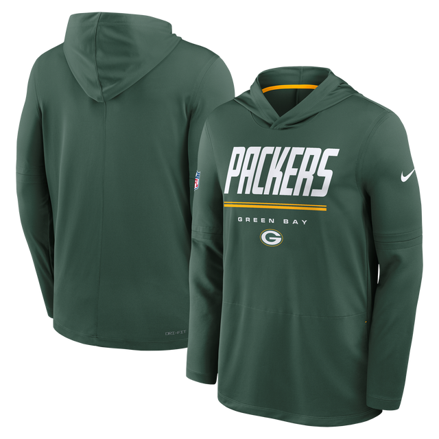 Packers 2026 Nike Men's Dri-Fit Lightweight Long Sleeve Hoodie Top